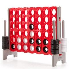 Jumbo 4-to-Score 4 in A Row Giant Game Set Outdoor Indoor Adults Kids Family Fun