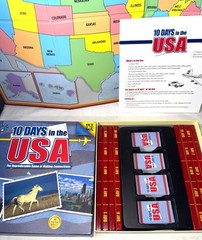 10 Days In The USA Travel Strategy Board Game Complete 2-4 Players complete