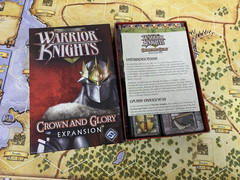 LN Mint Warrior Knights Fantasy Flight Board Game With Crown & Glory Expansion