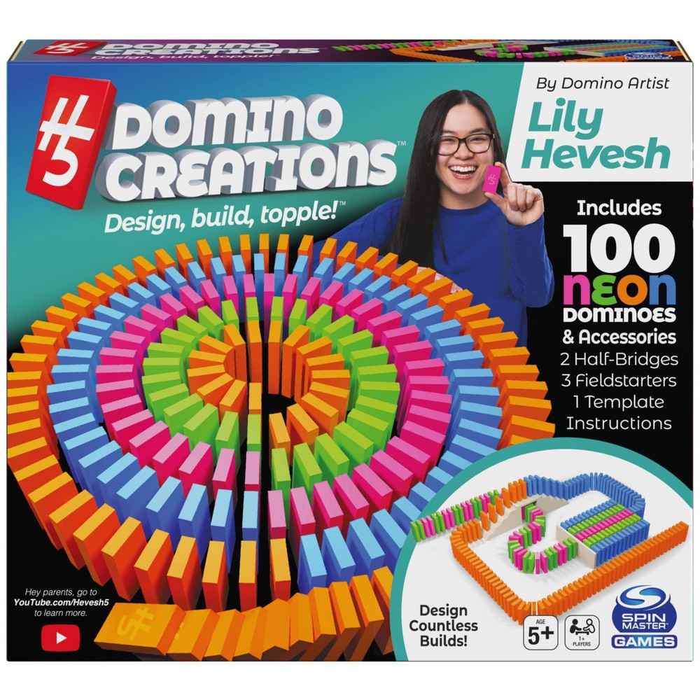 Spin Master Games, Lily Hevesh H5 Domino Creations 100-Piece Ne Toy