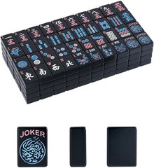 American Mahjong Tiles (1.2”,Tiles Only), 166 Mahjong Tile Set with Black Color
