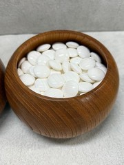 Hyuga Clam Go Stones Size32 180pcs Nachiguro 180pcs & Go Bowls IGO Game Japan