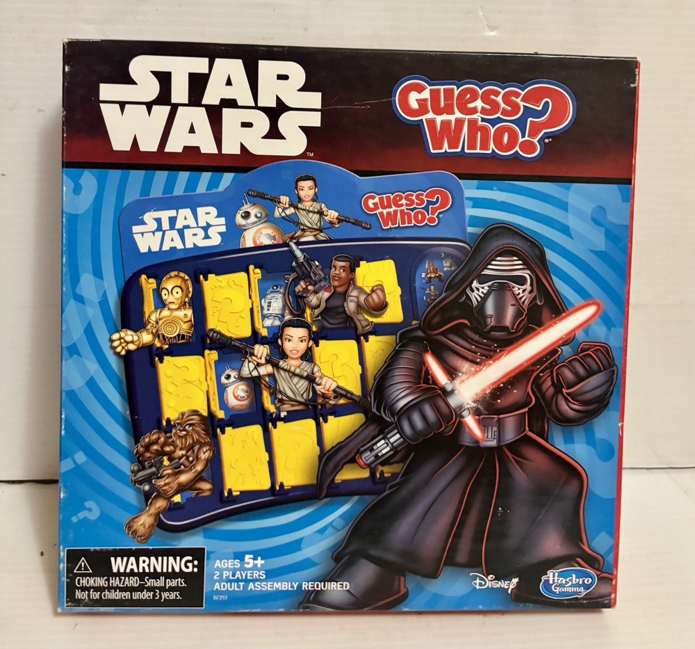 Star Wars Guess Who COMPLETE Hasbro Gaming 2014 Kids Rey Kylo Ren Fast Shipping