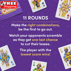Five Crowns Collectible Tin – Card Game for Kids and Adults, Family Game Night,