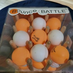 NIB Bounce Battle Ping Pong Ball Wood Edition Family Or Party Game