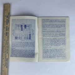 Vintage Backgammon Instruction Manual English French 7.5×5.5 1970s/80s