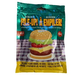 2 BURGER PILE UP Card Games Number Stacking Learning Family Night Fun Sealed