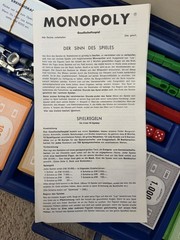 German Monopoly Game Vintage 1973 Carrying Case