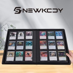 Snekdy premium 360-pocket trading card binder, 9-pocket 360 Cards, Black