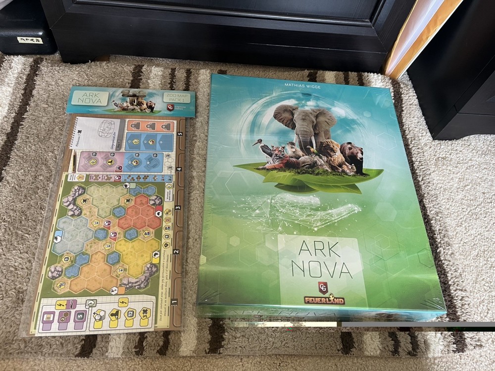 Ark Nova Board Game with Map Pack 1
