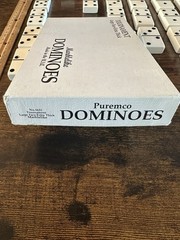 Tournament Large Face-Extra Thick Marblelike Dominoes By:Puremco #1632(Cotton)