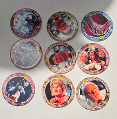 SkyCaps Jurassic Park Pogs Milk Caps Collectible Vintage Lot 1993