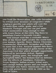 Geronimo by Avalon Hill. MINT. SEALED. Outstanding game -see description.
