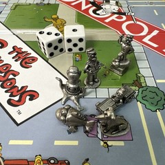 Monopoly The Simpsons Board Game 2001 Preowned Complete