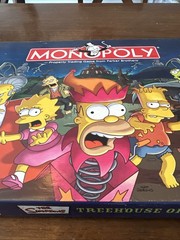 THE SIMPSONS TREE HOUSE OF HORROR Monopoly GLOW-IN-THE-DARK Board Game- Complete