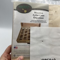 Broken Token organizer wooden artist case standard sized card games
