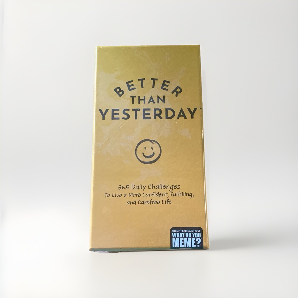 Better Than Yesterday 365 Daily Challenges Life Fullfilling Game NEW Sealed