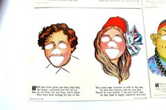 Antique 1912 FUNNY FACE GAME by Ideal Book Builders in NEW / NOS Condition