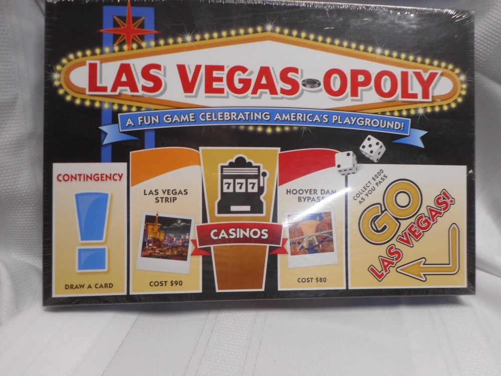 LAS VEGASOPOLY VEGAS LOGO BOARD GAME GREAT FOR ANY COLLECTION NEW AND SEALED!