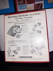 Parker Brothers Strawberry Shortcake Game Basket Vintage 1981 Four Games In Box!
