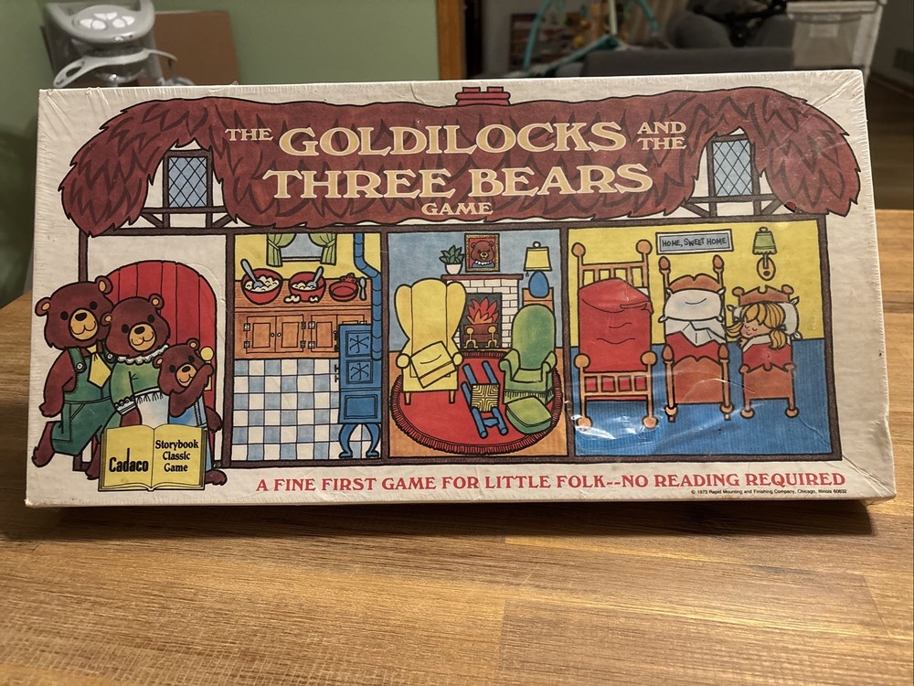 1973 Goldilocks and The Three Bears Board Game USA Cadaco No. 360 Sealed NIB
