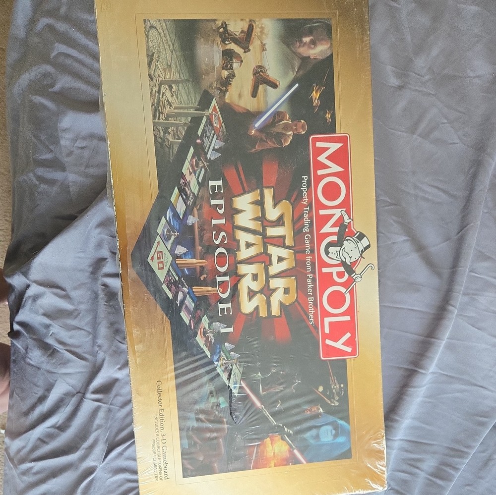 Star Wars Episode 1 Monopoly Game Collectors Edition 1999 New Sealed Vintage S45