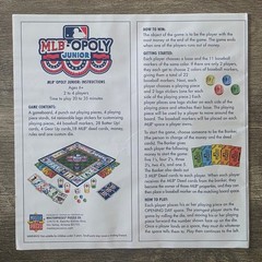 MasterPieces MLB-Opoly Junior Board Game Collector’s Edition Baseball Kids 6+