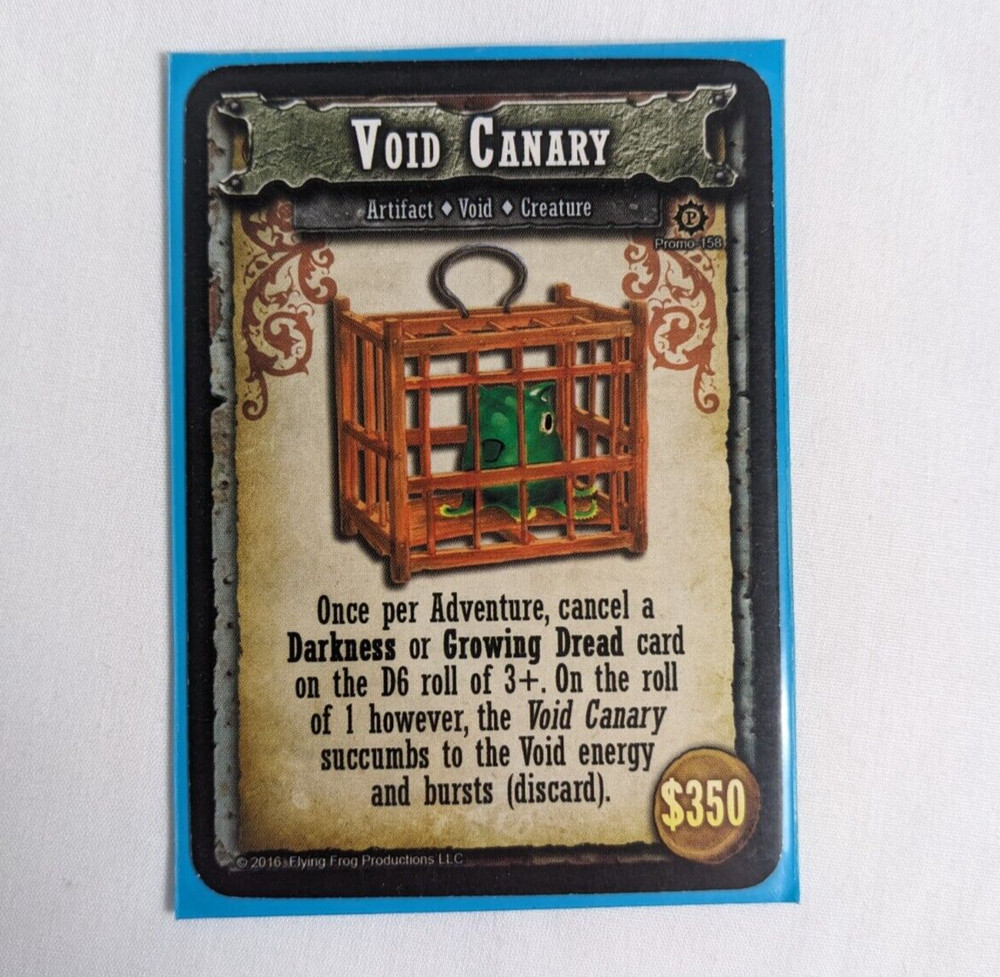 SHADOWS OF BRIMSTONE Board Game VOID CANARY PROMO 158 FFP