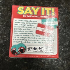 Say It! Creative Hilarious Fast-Thinking Shout-It-Out Party Game Gamewright