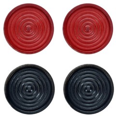 WE Games Old School Red and Black Wooden Checkers Set -12 in.