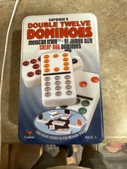 2 in 1 Dominoes Center Hub Starter w/ Sound /Double Twelve 91 Jumbo Size Color