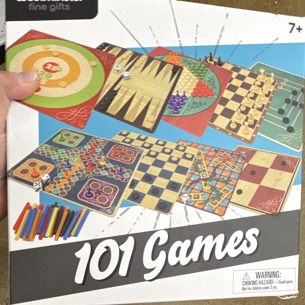 Westminster 101 Games Board Game Set Double-Sided Boards 7+ MPN 10502