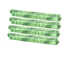 Mahjong Green Agate Rack & Pusher, hinged, Set of 4