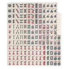 American Mahjong Sapphire Blue 166-Tile Rack/Pusher Soft Case FX-AM005-A New