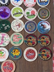 Lot Of 147 Original 90s Pogs All Hawaiian Milk Caps Advertising + W/ Trov Case