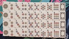 Lyla Inspired Navy Backed 4 Layer Engraved American Mahjong Set, 160 Tiles