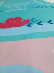 Mahjong Game Table Mat Accessory 31×31 Square Turquoise Pink Charleston Tile