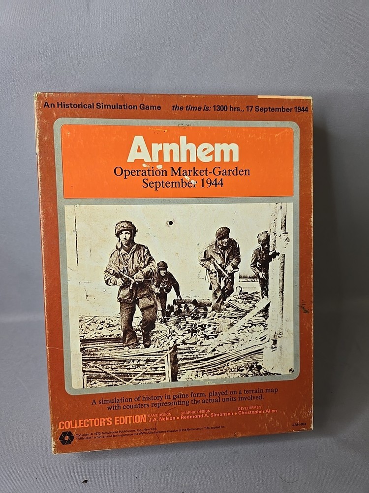 SPI 1976 Arnhem Operation Market Garden Collectors Edition Box Replacement Parts
