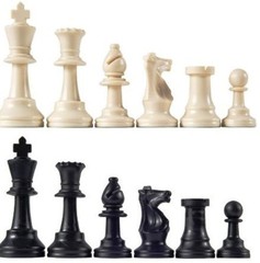 Staunton Tournament Chess Pieces Triple Weighted with 3.75″ King and 2 extra