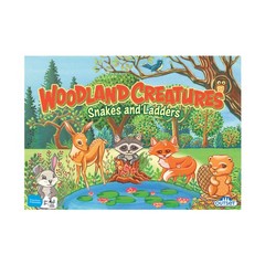 New – Outset Media Woodland Creatures Snakes and Ladders – Ages 3+ | 2-6 players