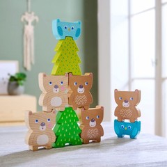 306705 Stacking Toy Forest Friends, Plug & Stacking Game Ages 2 and Up, Made i…