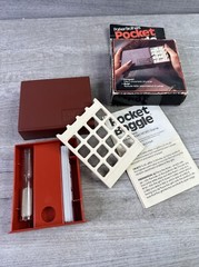 Vintage Pocket Boggle Parker Brothers 1980 Travel Game Compact Word Game