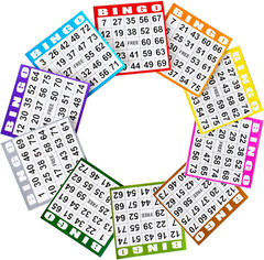 Bingo Paper Game Cards – 1 Card -100 Books of 10 Sheets
