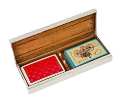 Vintage Vanderbilt Whitney Estate George VI Sterling Silver Cribbage Game Set