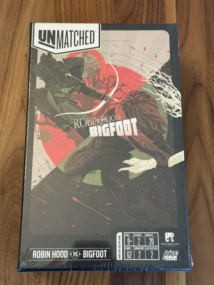 Unmatched: Robin Hood vs Bigfoot • Restoration / Mondo Games • Factory Sealed