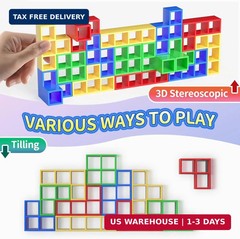 Ziogogco 48 Pcs Game Gifts, Balance Stacking Blocks Game，Perfect for Family, Par