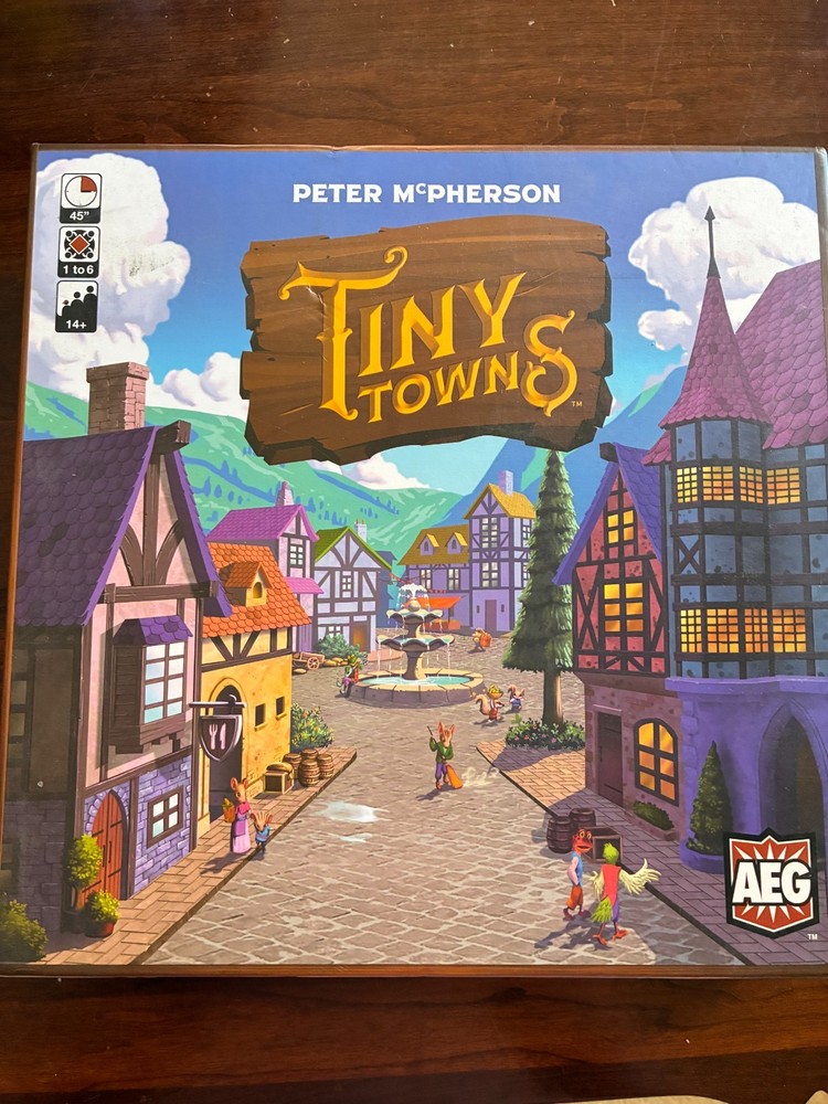 TINY TOWNS Board Game City-Building Strategy COMPLETE 2019 AWARD WINNER Ages 14+
