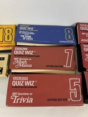 Coleco Quiz Game Computer Answer Game w/ Cartridge + Books 1, 3, 4, 5, 7, 8, 18