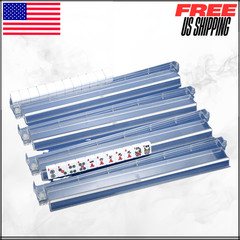 Mahjong Racks with Pushers Set of 4 Clear Acrylic Tile Racks