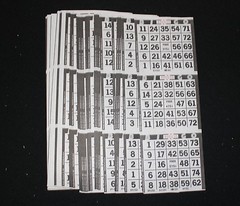 BINGO PAPER Cards Sheets 3 on 1 Black Border – 100 sheets